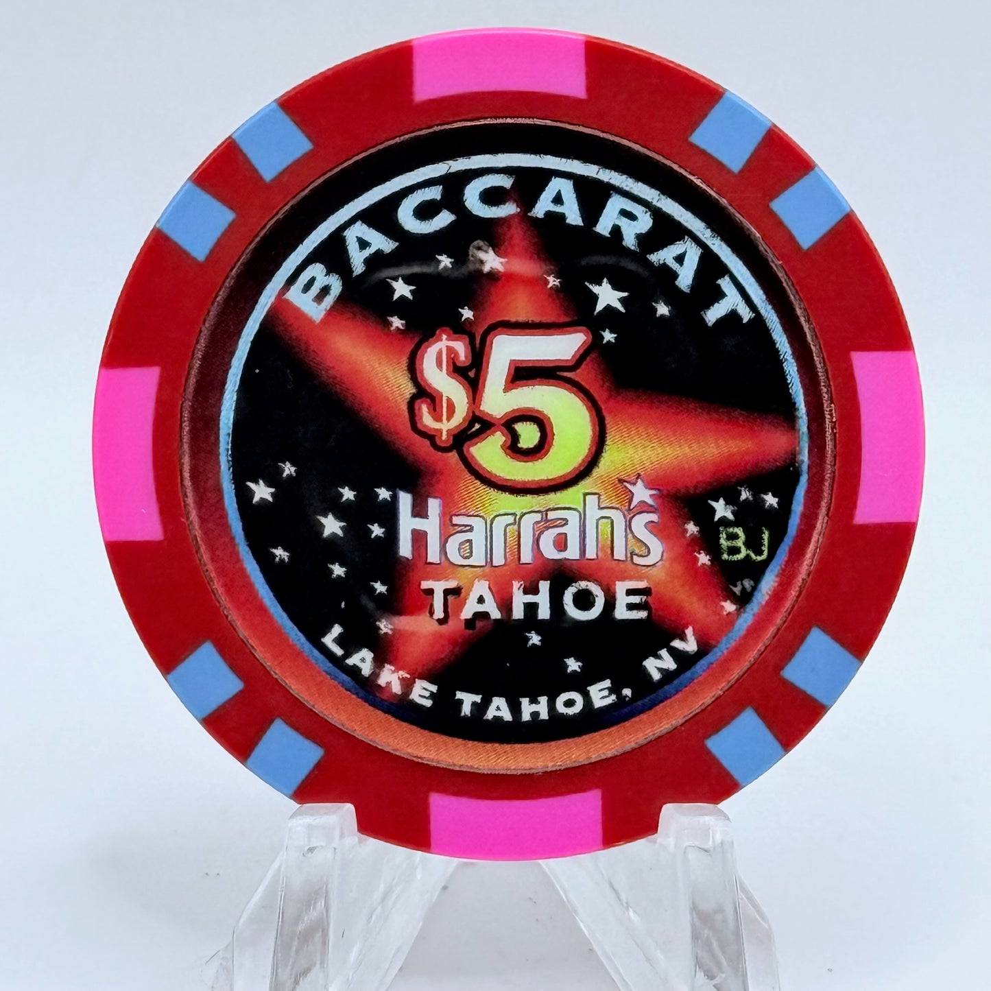 Harrah's Lake Tahoe Nevada 2000 $5 Casino Chip V6845