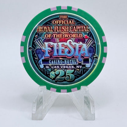 Fiesta Rancho N. Las Vegas Nevada 2002 'New Year/ Macho Millionaire' LE $25 Casino Chip V8460