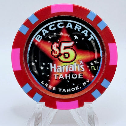 Harrah's Lake Tahoe Nevada 2000 $5 Casino Chip V6845