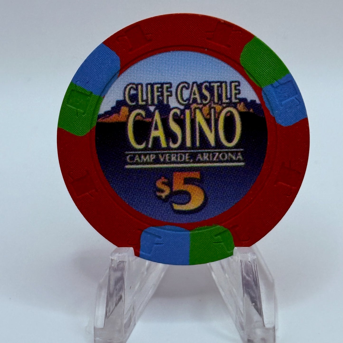 Cliff Castle Casino Hotel Camp Verde Arizona $5 Casino Chip