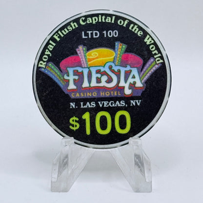 Fiesta Rancho N. Las Vegas Nevada 1999 'Last Chip Of The Millennium' LE $100 Casino Chip V4130