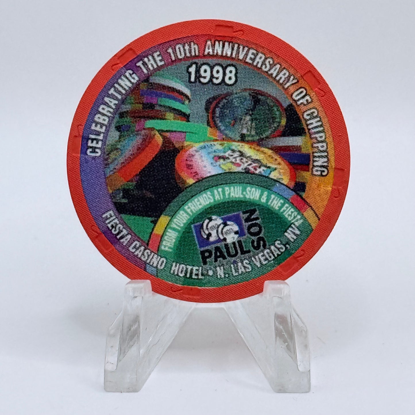 Fiesta Rancho N. Las Vegas Nevada 1998 '10th Anniversary of Chipping' LE Odds & Ends Chips V2392
