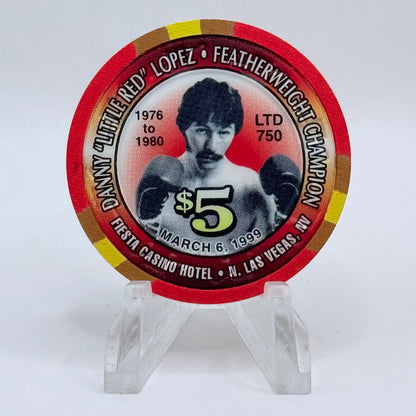 Fiesta Rancho N. Las Vegas Nevada 1999 'Danny 'Little Red' Lopez' LE $5 Casino Chip V2406