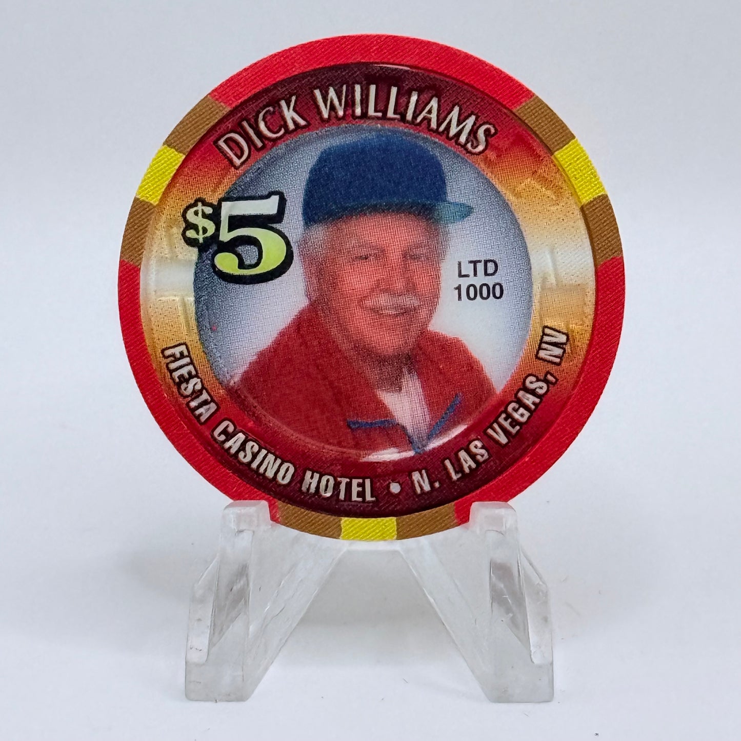 Fiesta Rancho N. Las Vegas Nevada 1998 'Dick Williams' LE $5 Casino Chip V2408
