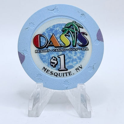 Oasis Resort Hotel Mesquite Nevada 2006 $1 Casino Chip E8525