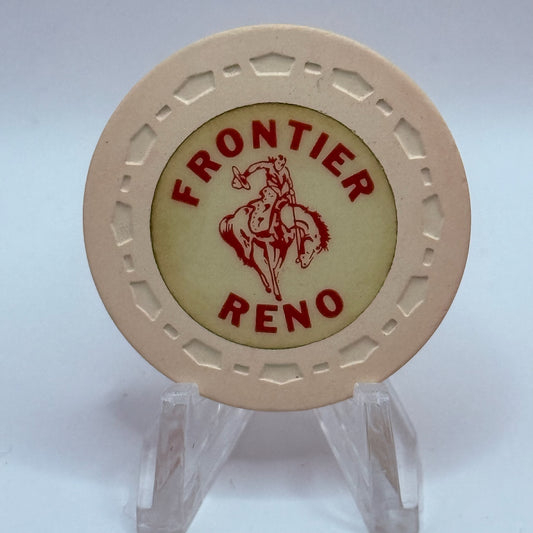Frontier Club Reno Nevada 1954 Series 3 Roulette Cream Casino Chip N5073