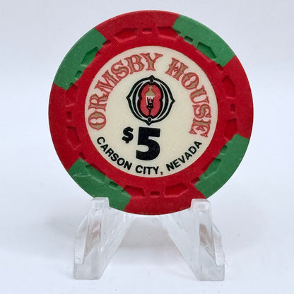 Ormsby House Carson City Nevada 1975 $5 Casino Chip N7182
