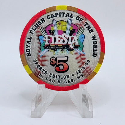 Fiesta Rancho N. Las Vegas Nevada 1999 'Spider Jorgensen' LE $5 Casino Chip V4124