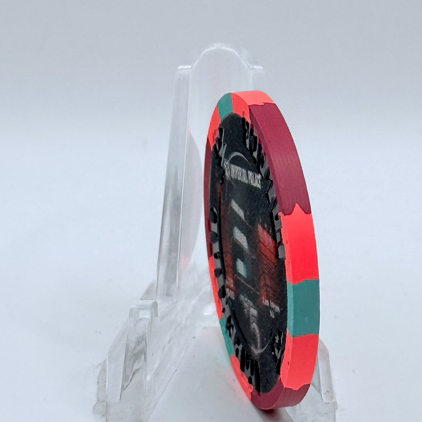 Imperial Palace Las Vegas Nevada 2006 'Auto Collections 25th Anniversary Red' LE $5 Casino Chip E5798