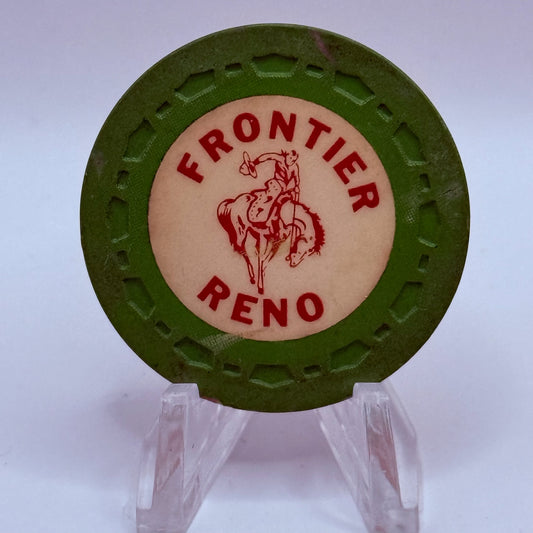 Frontier Club Reno Nevada 1954 Series 3 Roulette Green Casino Chip N5073
