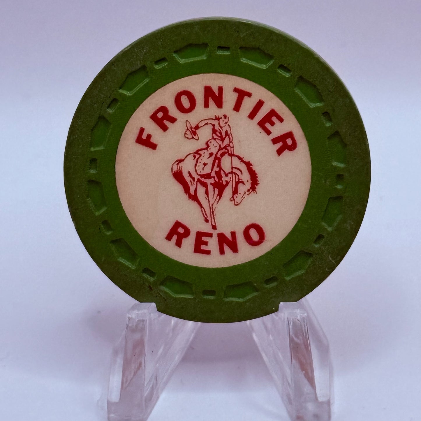Frontier Club Reno Nevada 1954 Series 3 Roulette Green Casino Chip N5073