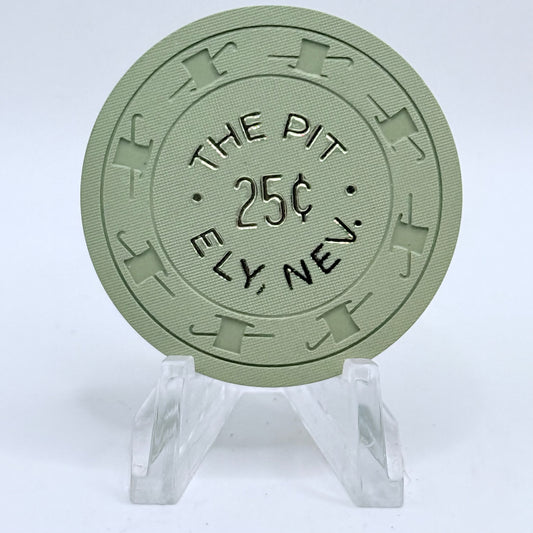 The Pit Ely Nevada 1950s $0.25 Casino Chip N3960