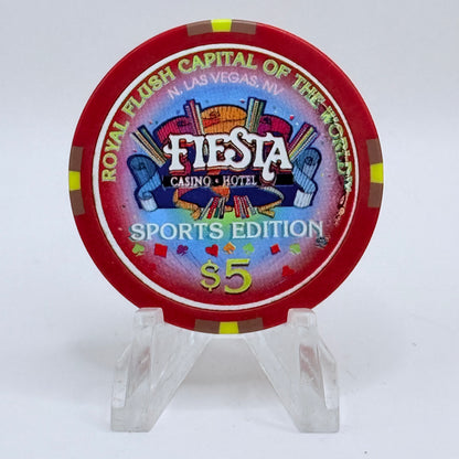 Fiesta Rancho N. Las Vegas Nevada 1997 'tommy Henrich' Series 4 LE $5 Casino Chip N9645