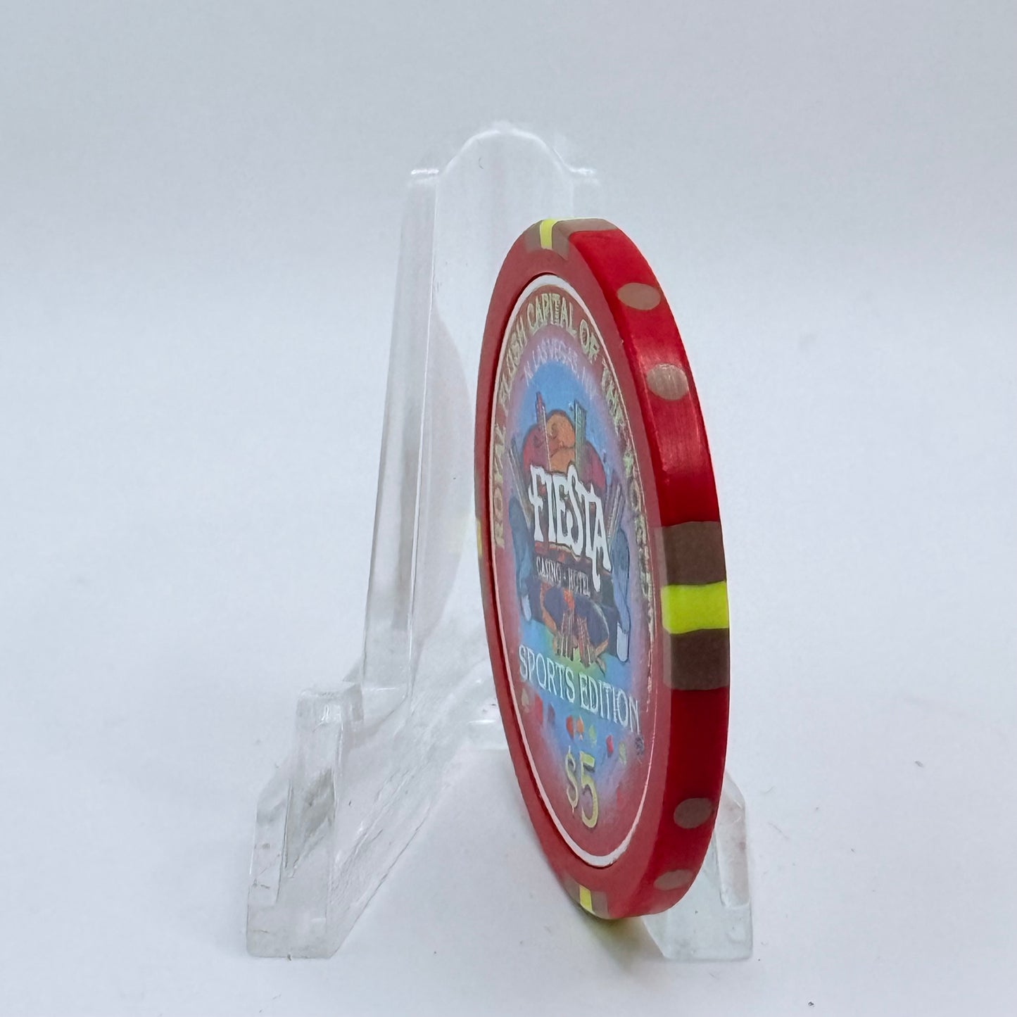 Fiesta Rancho N. Las Vegas Nevada 1997 'tommy Henrich' Series 4 LE $5 Casino Chip N9645
