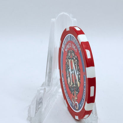 Jerry's Nugget N. Las Vegas Nevada 1998 'American Classics Corvette' LE $5 Casino Chip V1208