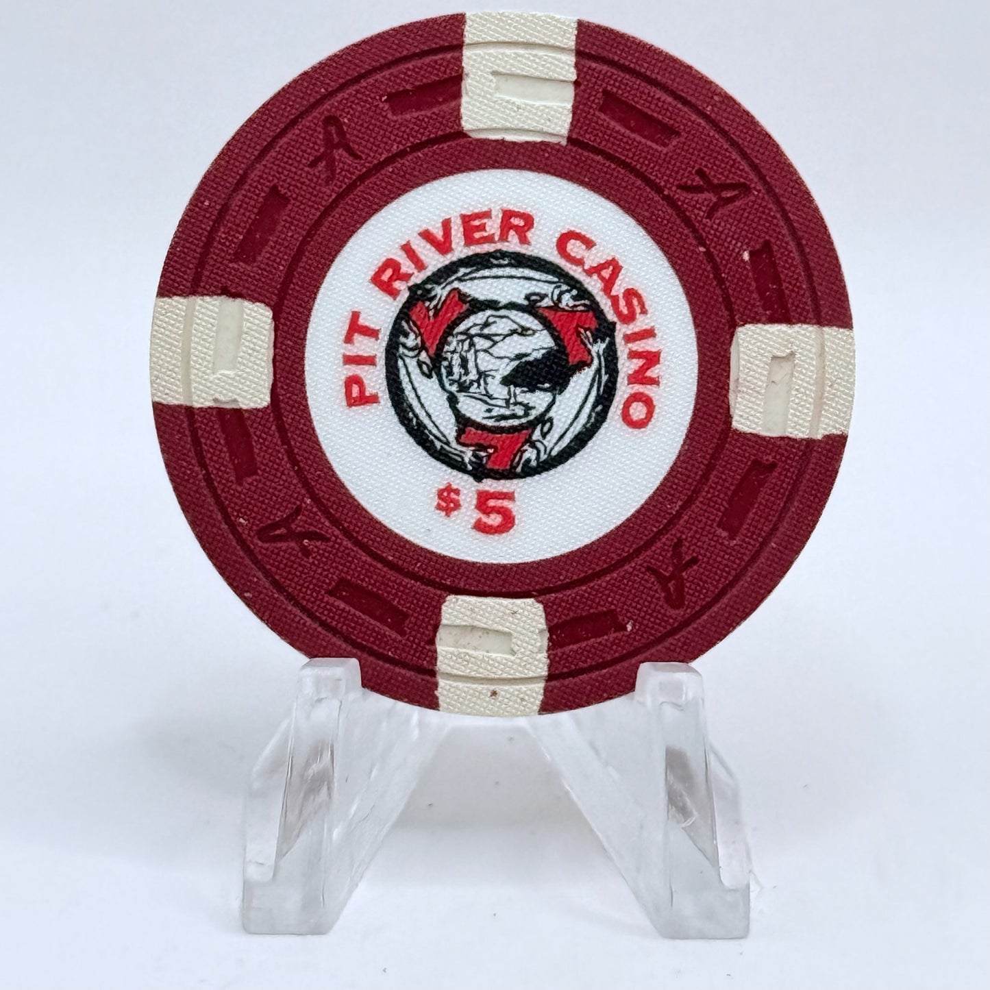 Pit River Casino Burney California $5 Casino Chip
