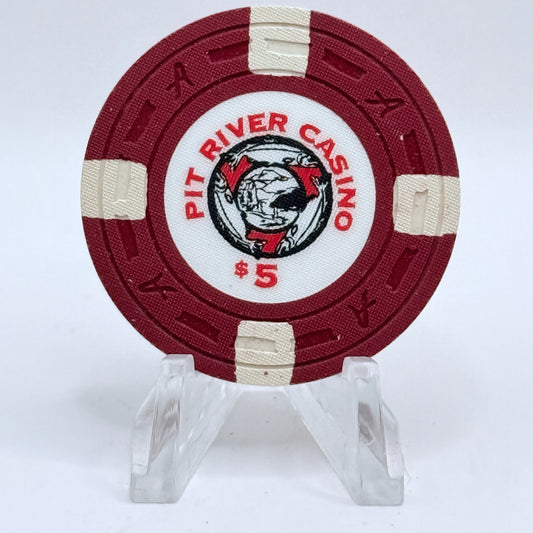 Pit River Casino Burney California $5 Casino Chip