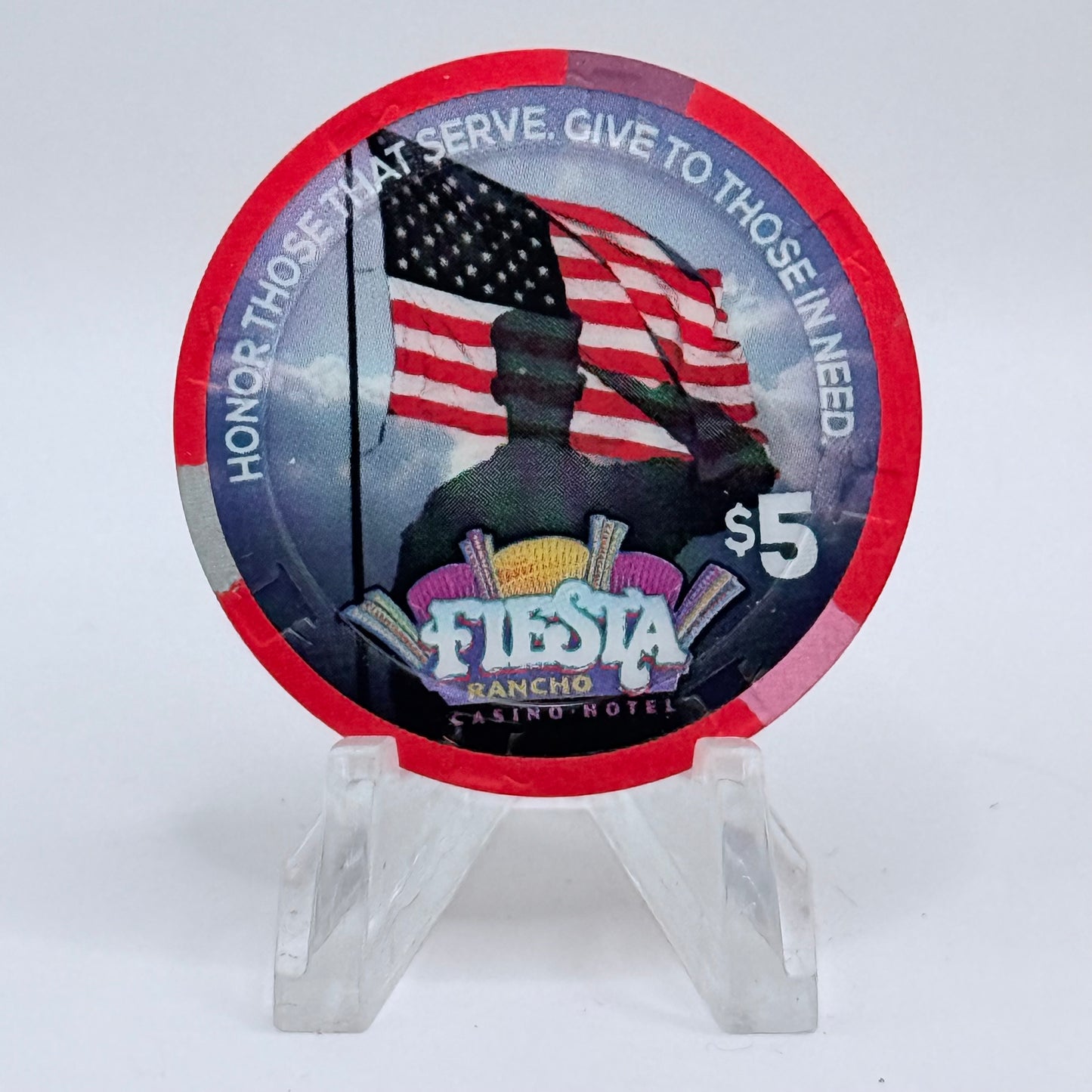 Fiesta Rancho N. Las Vegas Nevada 2015 'Month of Honor' LE $5 Casino Chip