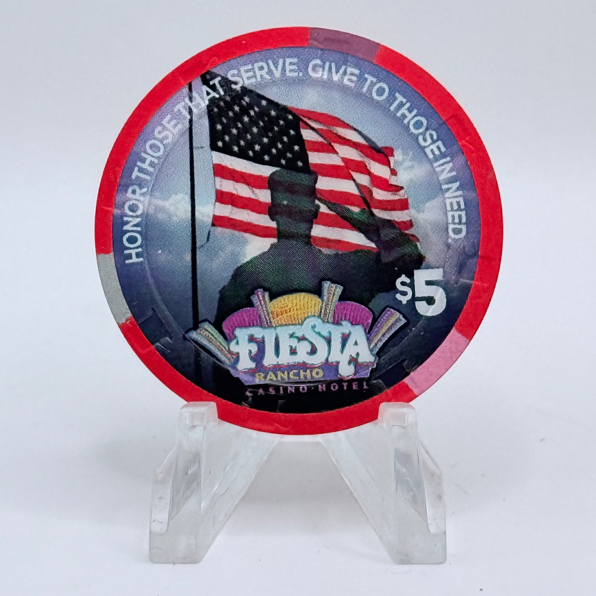 Fiesta Rancho N. Las Vegas Nevada 2015 'Month of Honor' LE $5 Casino Chip