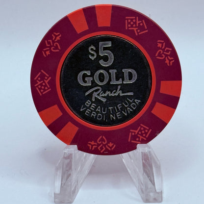Gold Ranch Verdi Nevada 1987 $5 Casino Chip N7266