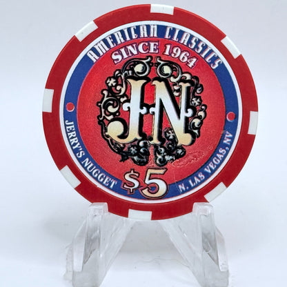 Jerry's Nugget N. Las Vegas Nevada 1998 'Ford Mustang' LE $5 Casino Chip V1207