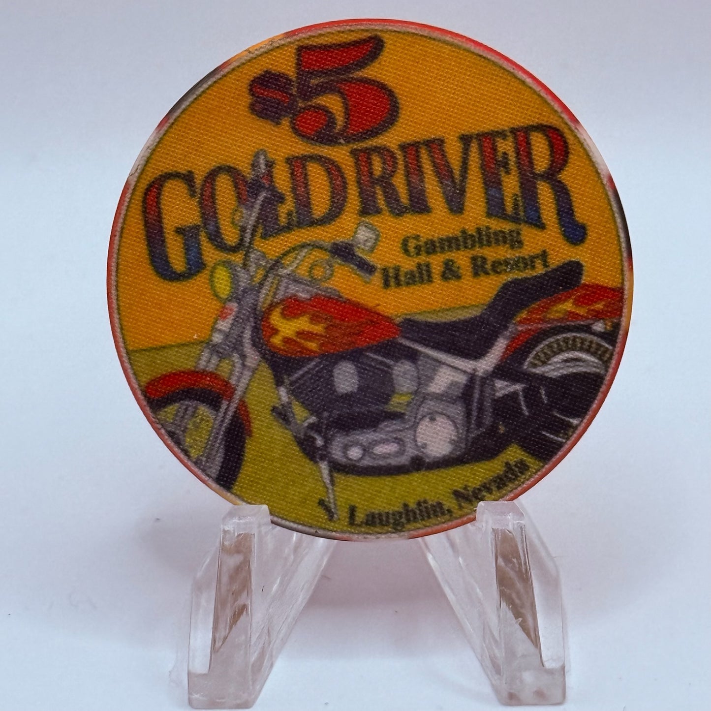 Gold River Laughlin Nevada 1993 'River Run' LE $5 Casino Chip N0628