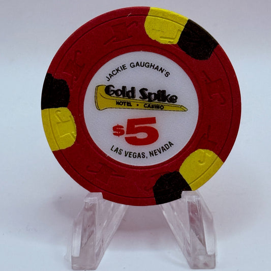 Gold Spike Las Vegas Nevada 1997 $5 Casino Chip N9807