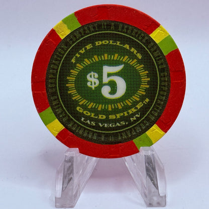 Gold Spike Las Vegas Nevada 2004 $5 Casino Chip E3100