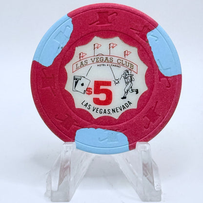 Las Vegas Club Las Vegas Nevada 1990s $5 Casino Chip N1211