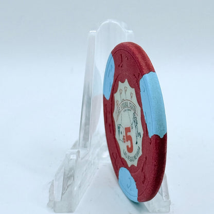 Las Vegas Club Las Vegas Nevada 1990s $5 Casino Chip N1211