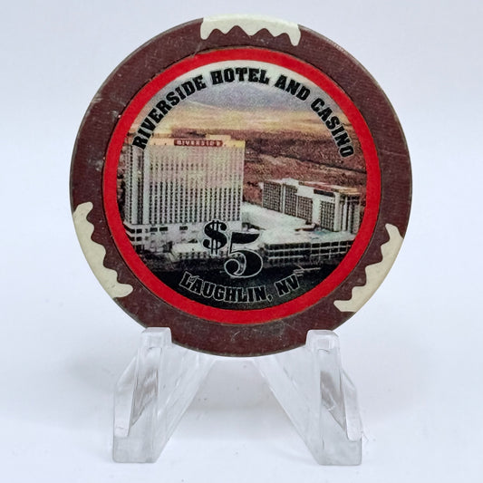 Riverside Resort Casino Laughlin Nevada 1995 $5 Casino Chip N7844