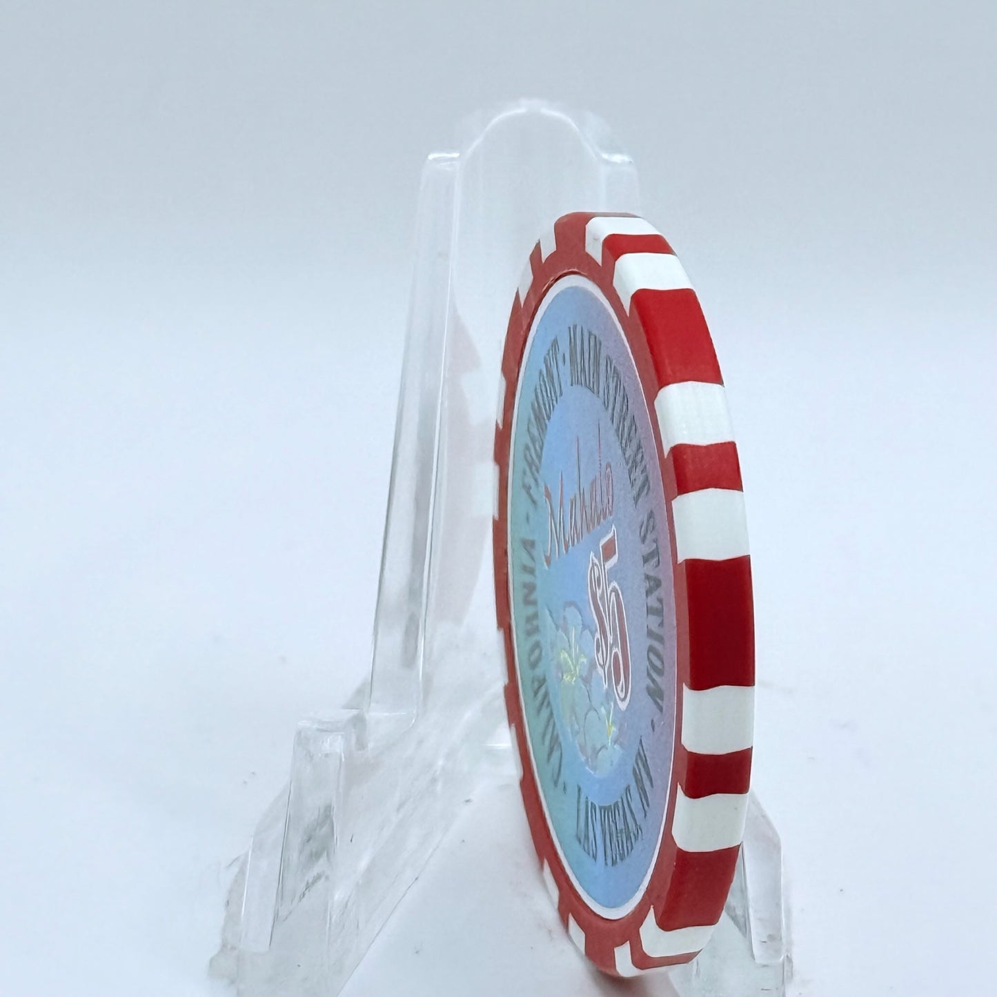 Main Street Station Las Vegas Nevada 1996 'Mahalo Nui Loa' LE $5 Casino Chip N8724