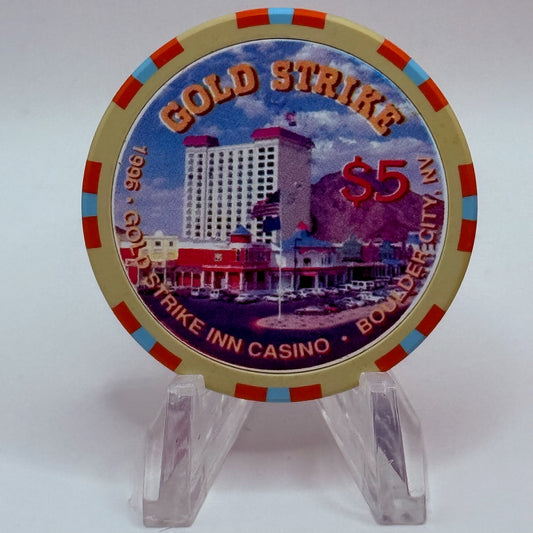 Gold Strike Inn Boulder City Nevada 1995 LE $5 Casino Chip N0434