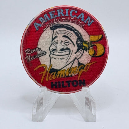 Flamingo Hilton Reno Nevada 1994 'American Superstar, Sammy Davis Jr.' LE $5 Casino Chip N0653