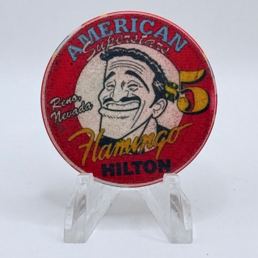 Flamingo Hilton Reno Nevada 1994 'American Superstar, Sammy Davis Jr.' LE $5 Casino Chip N0653