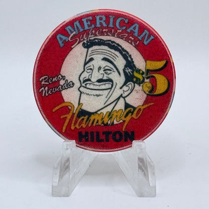 Flamingo Hilton Reno Nevada 1994 'American Superstar, Sammy Davis Jr.' LE $5 Casino Chip N0653