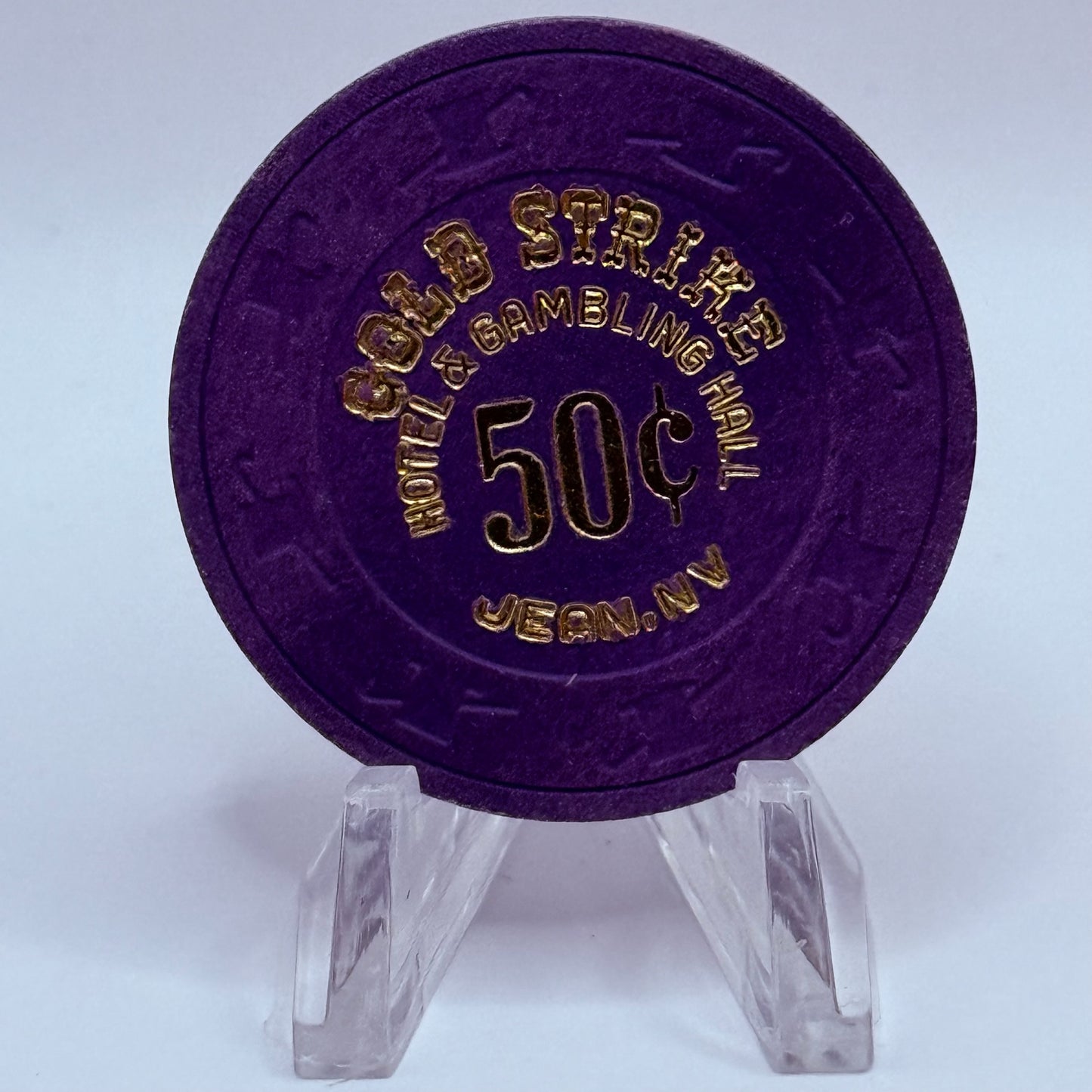 Gold Strike Hotel & Gambling Hall Jean Nevada 1987 $0.50 Casino Chip N1703