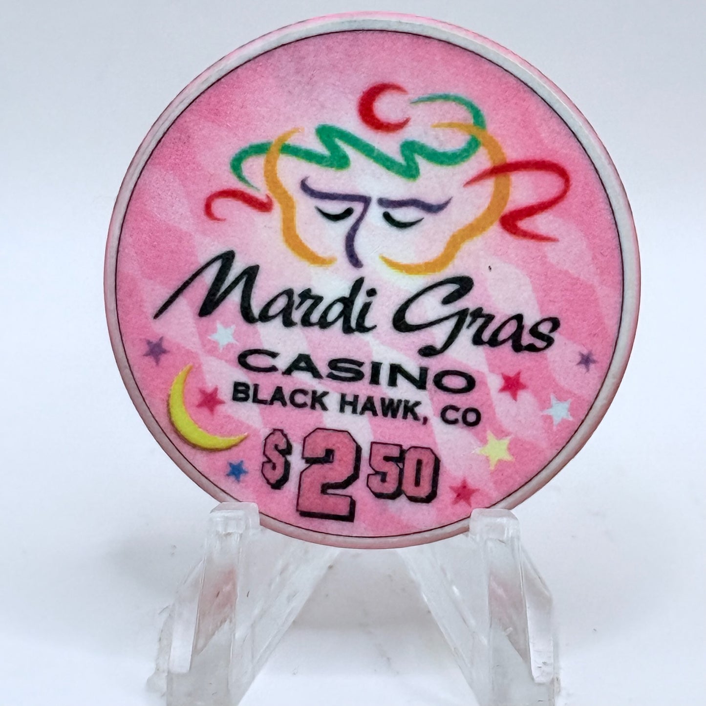 Mardi Gras Casino Black Hawk Colorado 2000 $2.50 Casino Chip