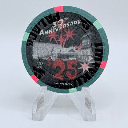 Imperial Palace Las Vegas Nevada 2008 '30th Anniversary' LE $25 Casino Chip E8097