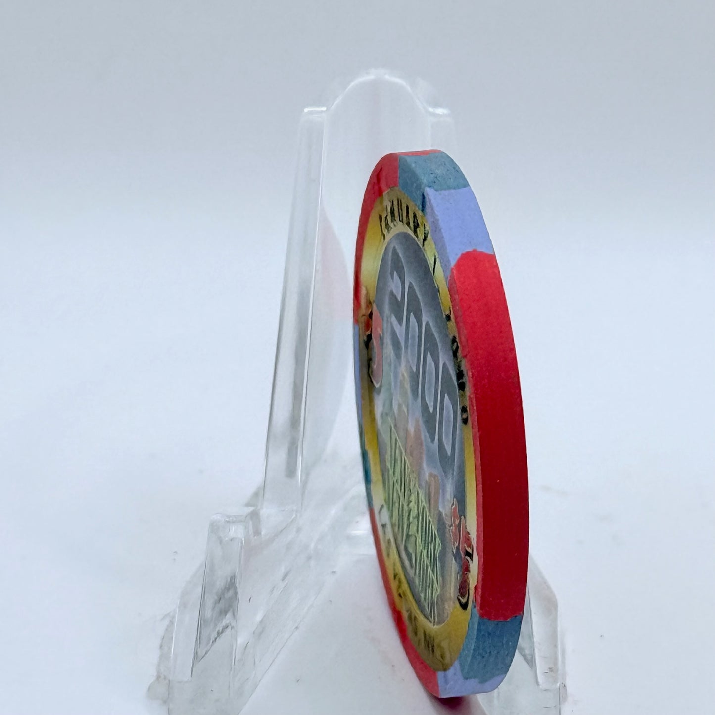 New York New York Las Vegas Nevada 1999 'Millennium' LE $5 Casino Chip V5107