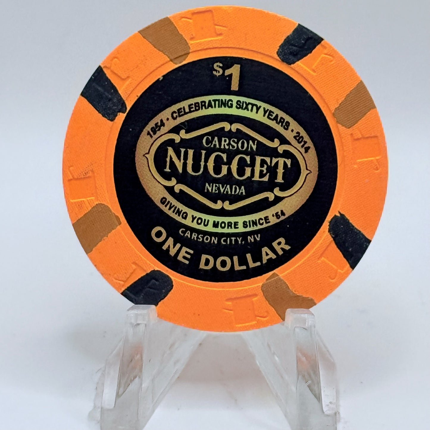 Carson City Nugget Carson City Nevada 2014 $1 Casino Chip D1416