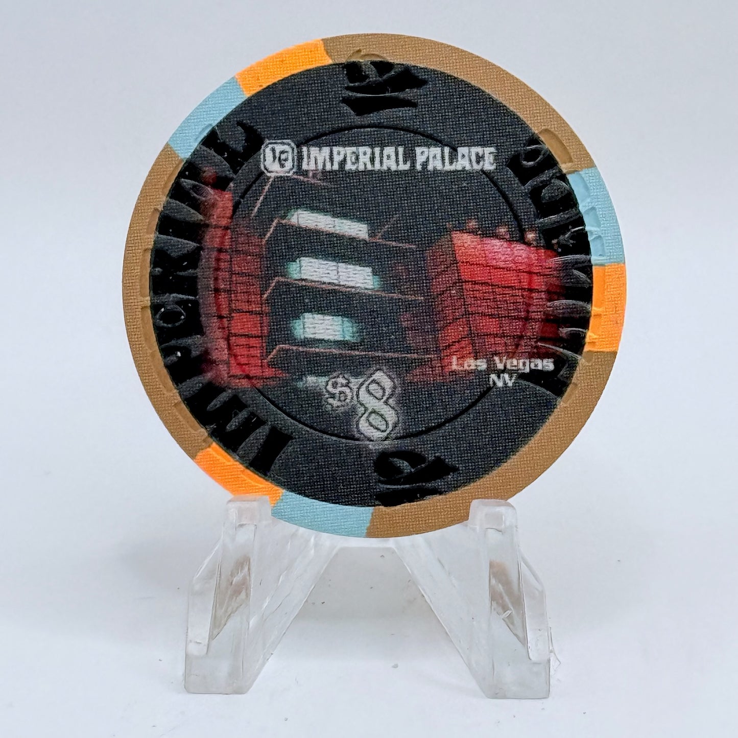 Imperial Palace Las Vegas Nevada 2011 'Year Of The Rabbit' LE $8 Casino Chip E9998