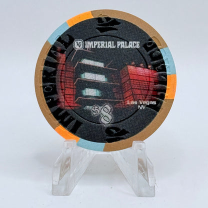 Imperial Palace Las Vegas Nevada 2011 'Year Of The Rabbit' LE $8 Casino Chip E9998
