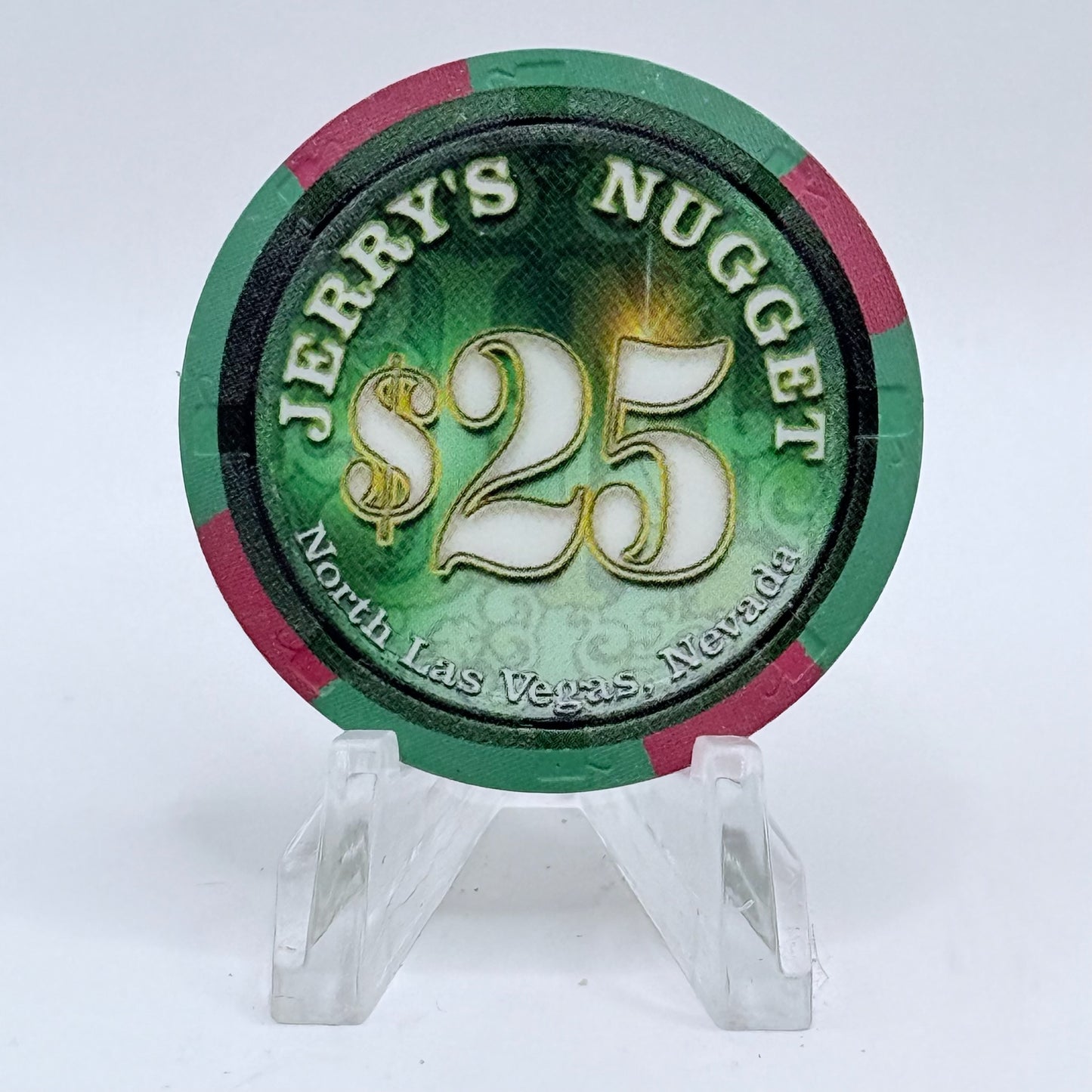Jerry's Nugget N. Las Vegas Nevada 2002 $25 Casino Chip E9711