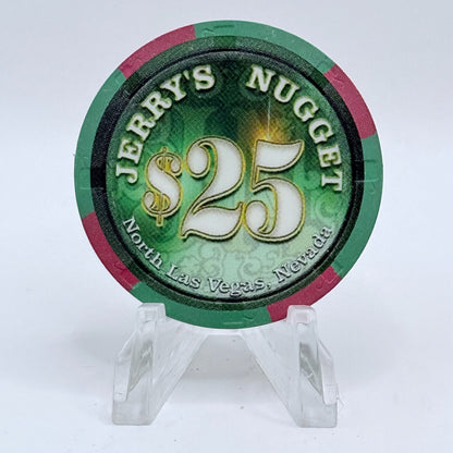 Jerry's Nugget N. Las Vegas Nevada 2002 $25 Casino Chip E9711