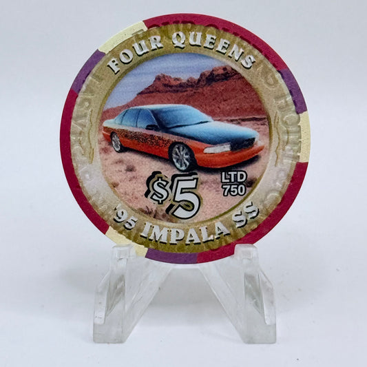 Four Queens Las Vegas Nevada 2002 '1995 Impala SS' LE $5 Casino Chip E0520