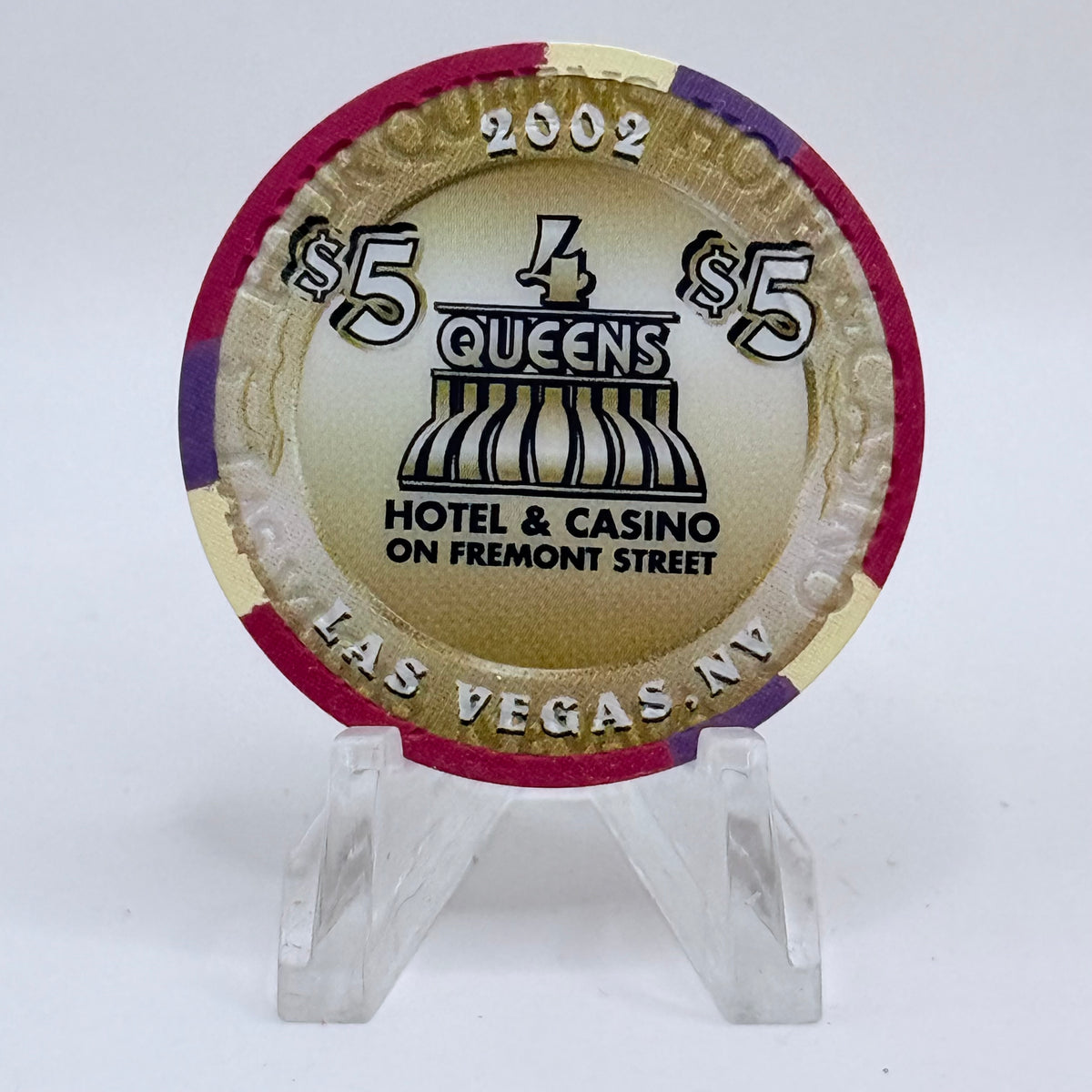 Four Queens Las Vegas Nevada 2002 '1995 Impala SS' LE $5 Casino Chip E0520
