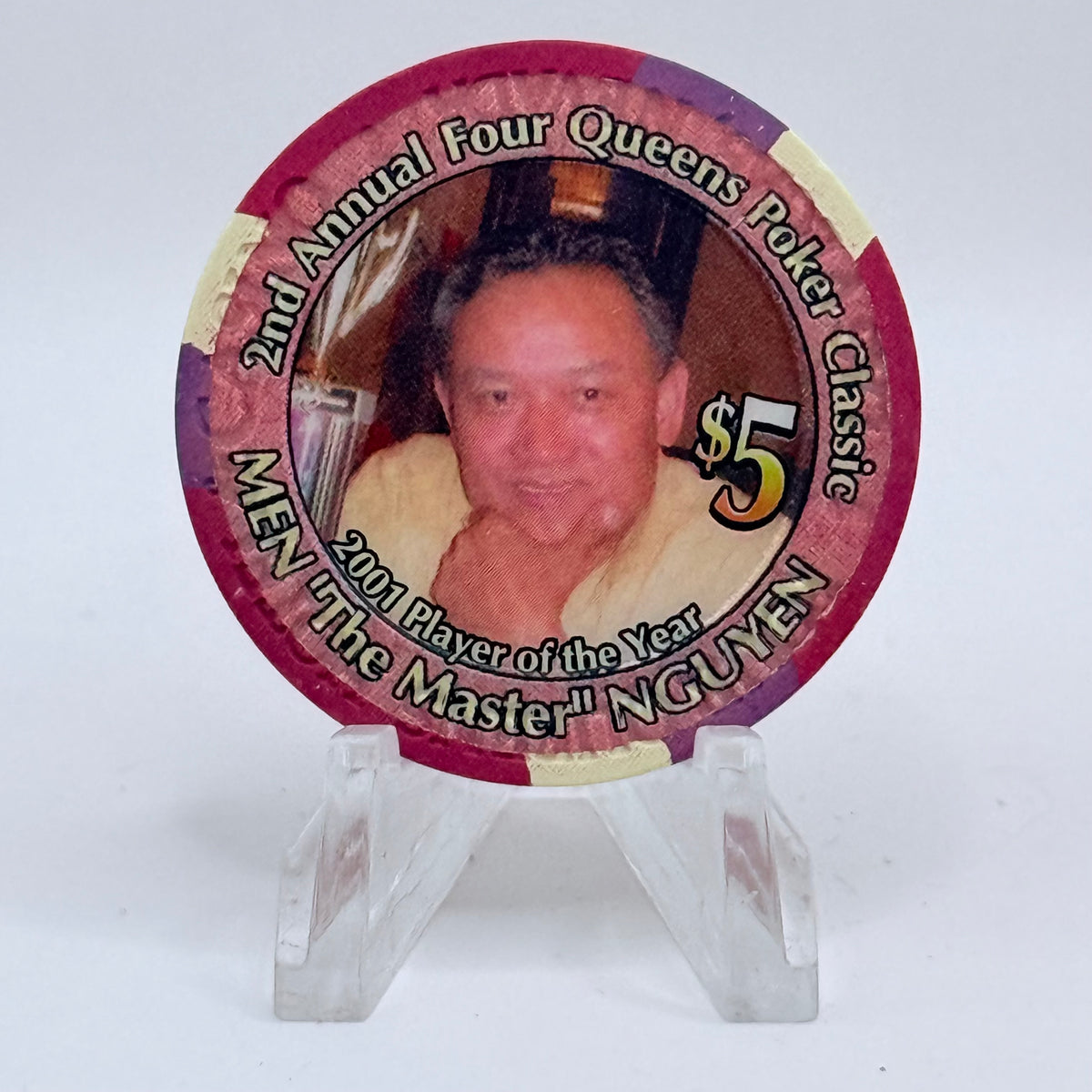 Four Queens Las Vegas Nevada 2002 '2nd Annual Poker Classic' LE $5 Casino Chip E0523