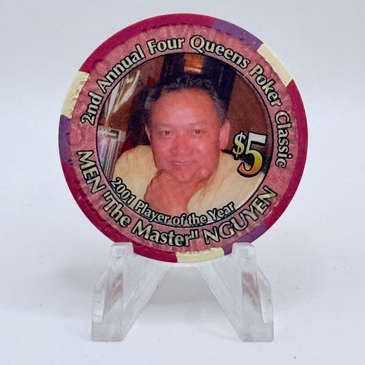 Four Queens Las Vegas Nevada 2002 '2nd Annual Poker Classic' LE $5 Casino Chip E0523