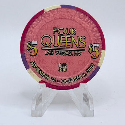 Four Queens Las Vegas Nevada 2002 '2nd Annual Poker Classic' LE $5 Casino Chip E0523